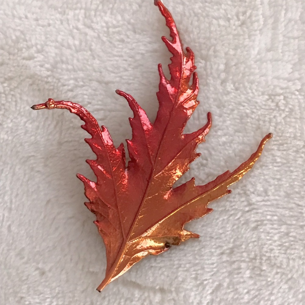 Brooch.  Fall colors. Handmade